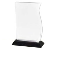 Trophée EN CRISTAL 21cm x 13cm