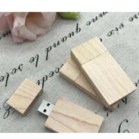Clé USB en bois rectangulaire 16GB – Image 2