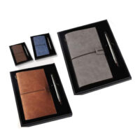 Coffret 2 pièces en Cuir vintage