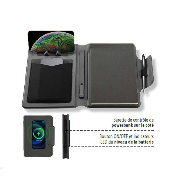 Coffret Notebook Powerbank Charge Sans Fil Agence De Communication Coffret Notebook Powerbank Charge Sans Fil Agence De Communication