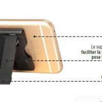 Porte cartes et pose smartphones
