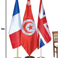 Grand drapeau de bureau personnalisé